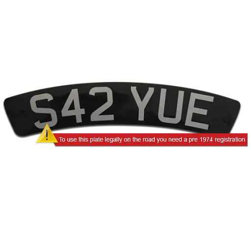 Self Adhesive Black Curved 300mm x 55mm Front Scooter Plate