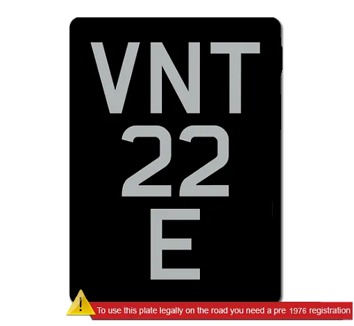 Black & Silver Perspex 3 Row Bike Plate